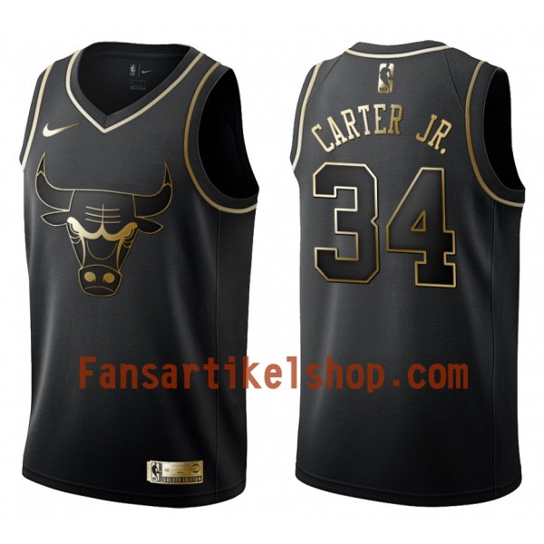 NBA Chicago Bulls Trikot Wendell Carter Jr. 34 Nike Schwarz Golden Edition Swingman - Herren NBA Chicago Bulls Trikot Wendell Carter Jr. 34 Nike Schwarz Golden Edition Swingman - Herren
